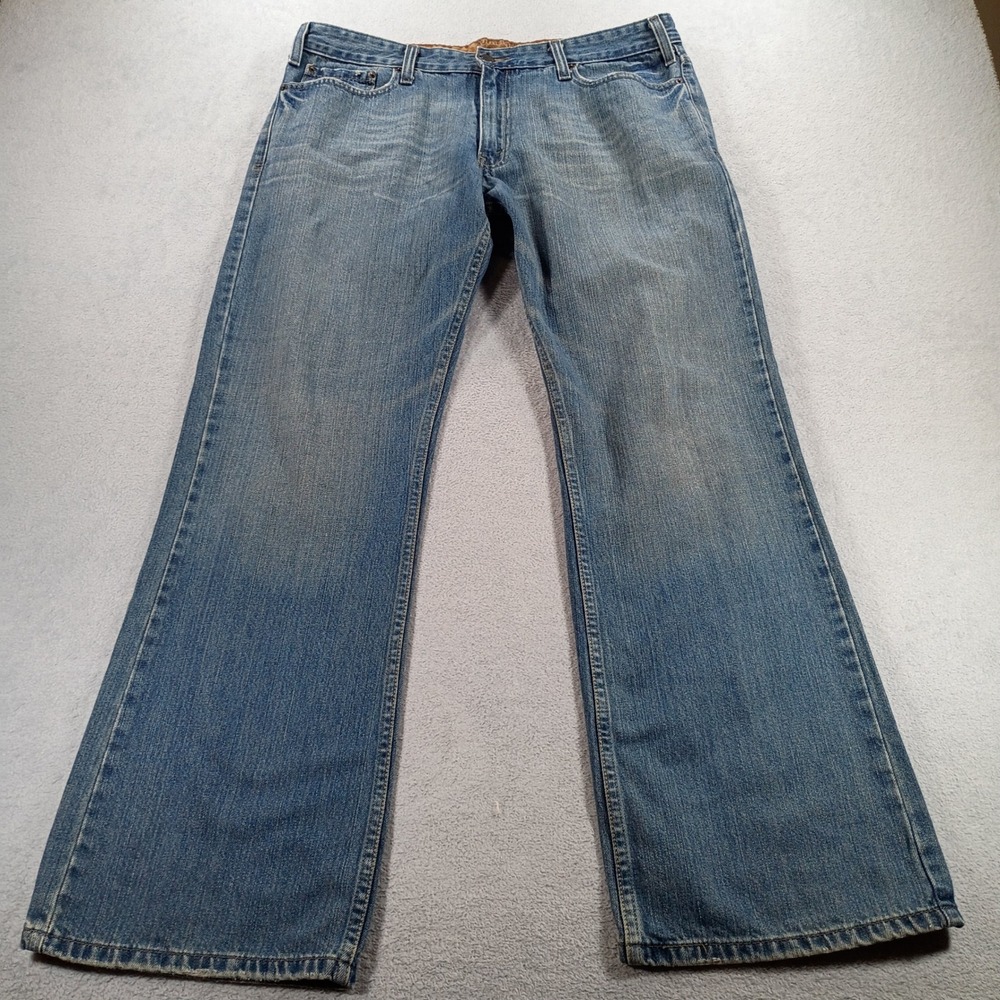 Signature by Levi Strauss Mens Straight Jeans Blue 35x30 Classic Fit Denim
